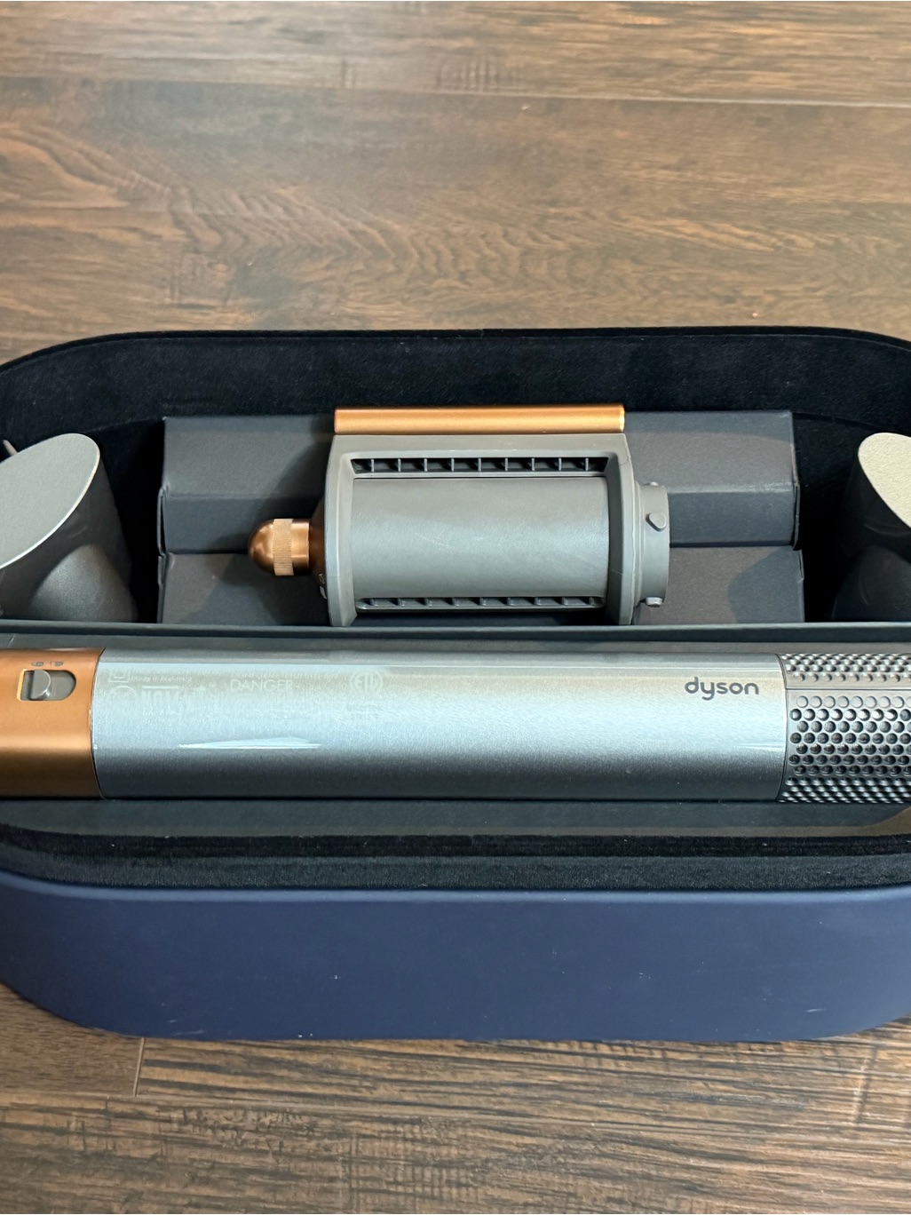 Dyson Airwrap Complete Long In Silver With Copper Accents